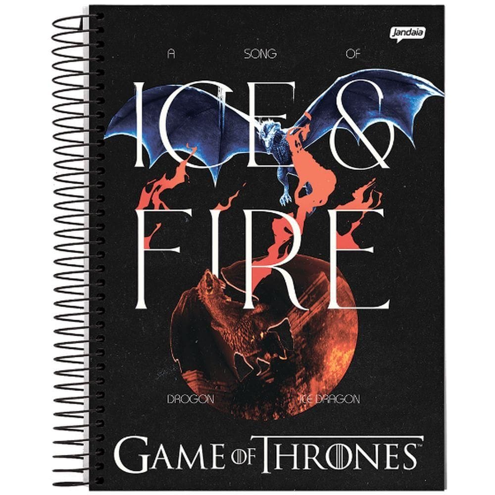 Caderno Univ. 160 Fls 10 Mat Game of Thrones Capa1 - Tilibra
