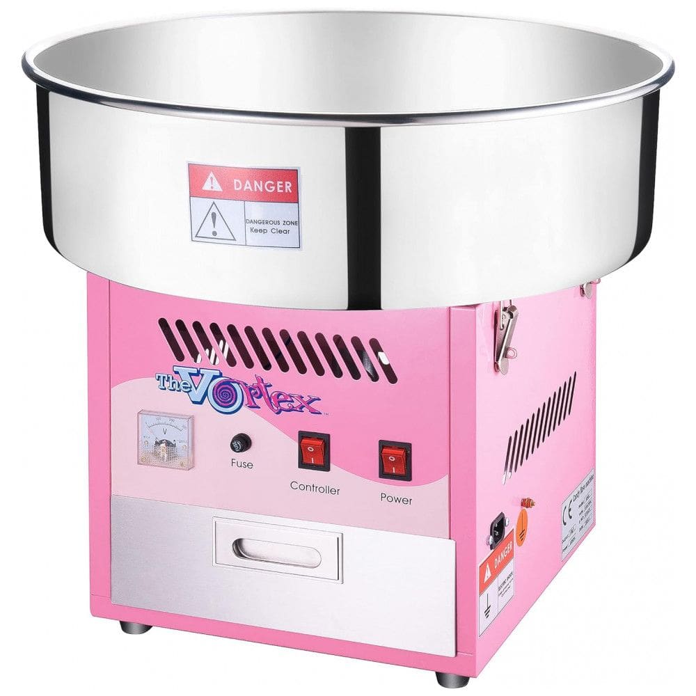 Máquina de Algodão Doce Elétrica com Tigela de Aço Inoxidável e Silenciosa, 1000W, 110v, GREAT NORTHERN POPCORN COMPANY 6303 Vortex Candy