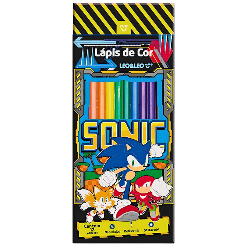 Kit Escolar Sonic com 07 Peças Lapis | Extra