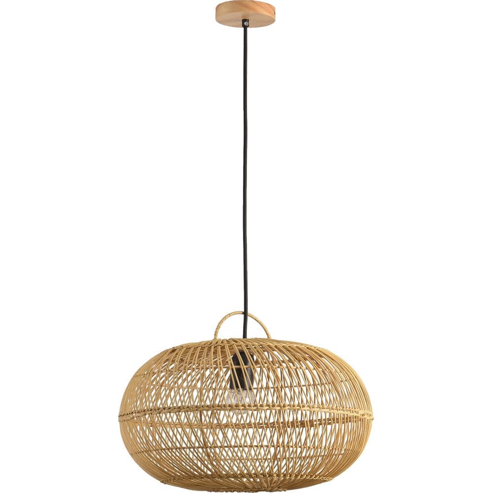Pendente Ôtaki Rattan Ø60cm - 3 Metros De Cabo