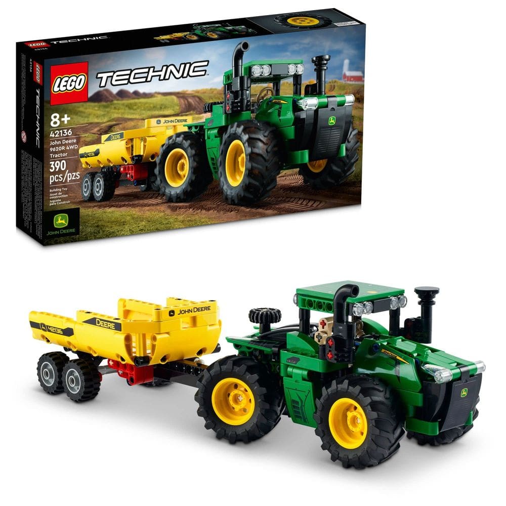 Brinquedo de construção LEGO Technic John Deere 9620R 4WD Tractor 42136