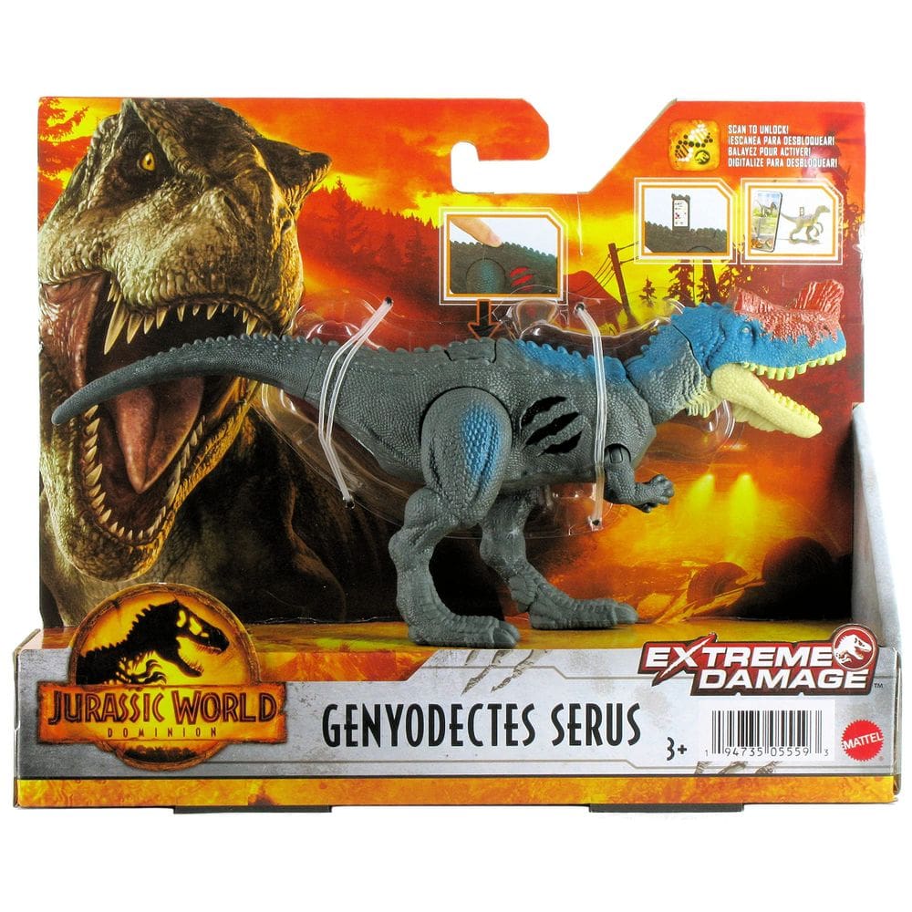 Boneco de ação Jurassic World Dominion Extreme Damage