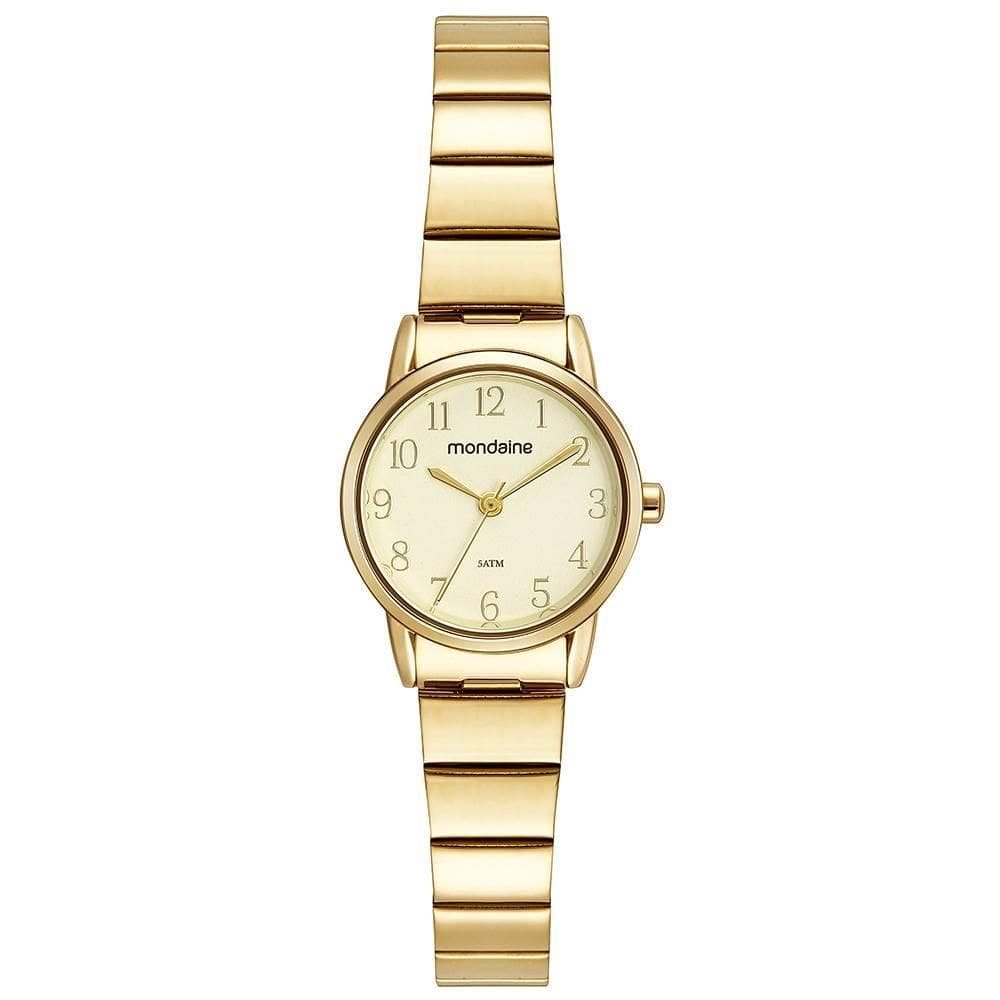 Relogio Mondaine Feminino Ref: 32490Lpmvde1 Casual Dourado