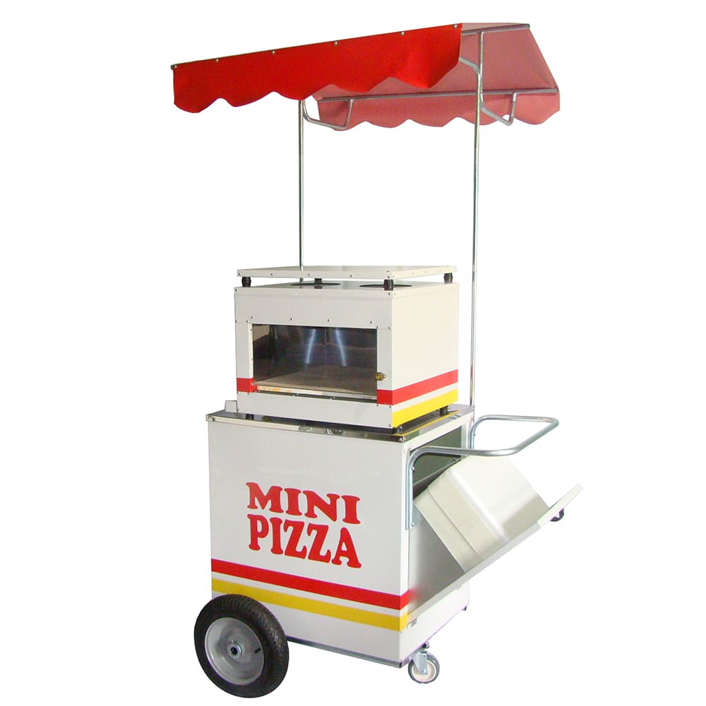 Carrinho de mini pizza rodas pneumática Com forno Mod 4220