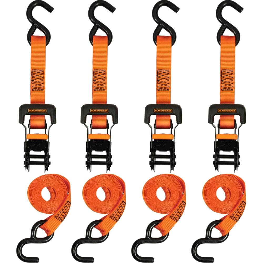 Pulseiras Ratchet Tie Down BLACK+DECKER BDX1007, pacote com 4
