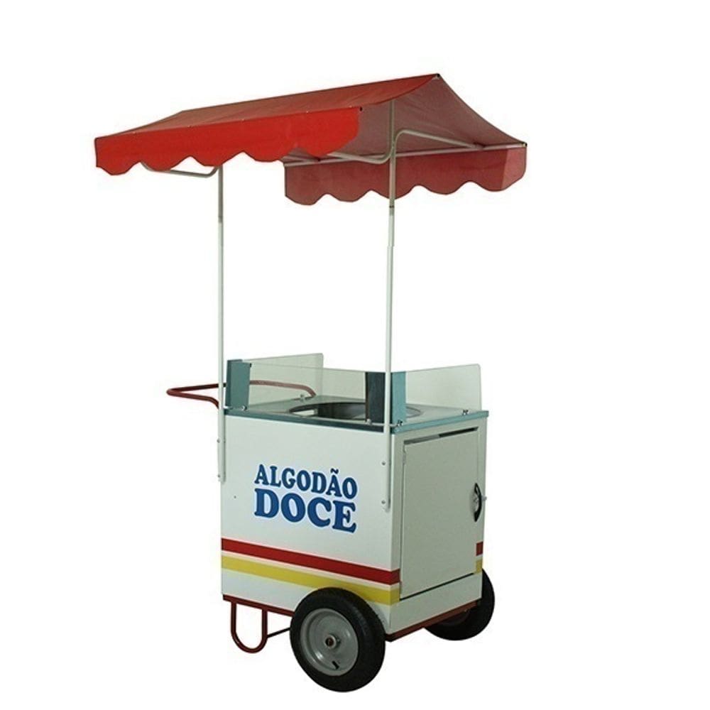 Carrinho de algodão doce com rodas pneumática Mod 4211-Sem maquina