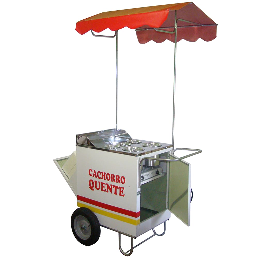 Carrinho De Cachorro Quente E Bebidas(hot Dog) Com Fogão a Gás Mod 4212