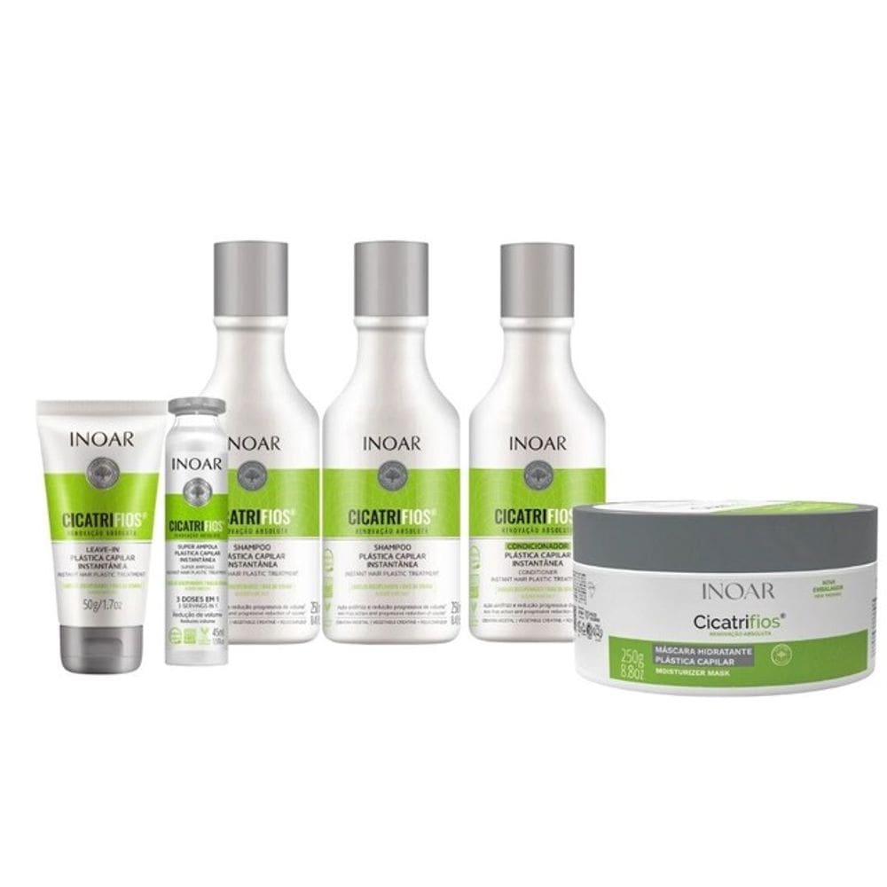 Inoar Kit Cicatrifios Tratamento Capilar 6 Produtos