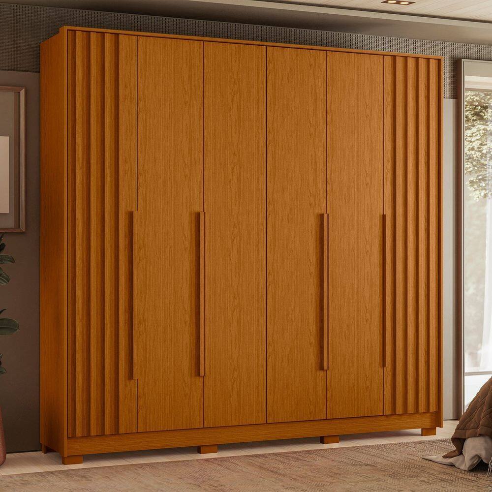 Guarda Roupa Casal 06 Portas Deville Cinamomo