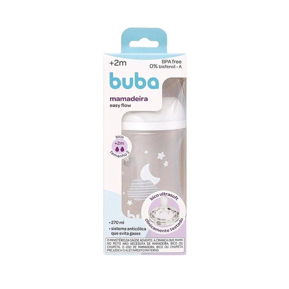 Mamadeira Easy Flow 270Ml Nuvem Branca - Buba