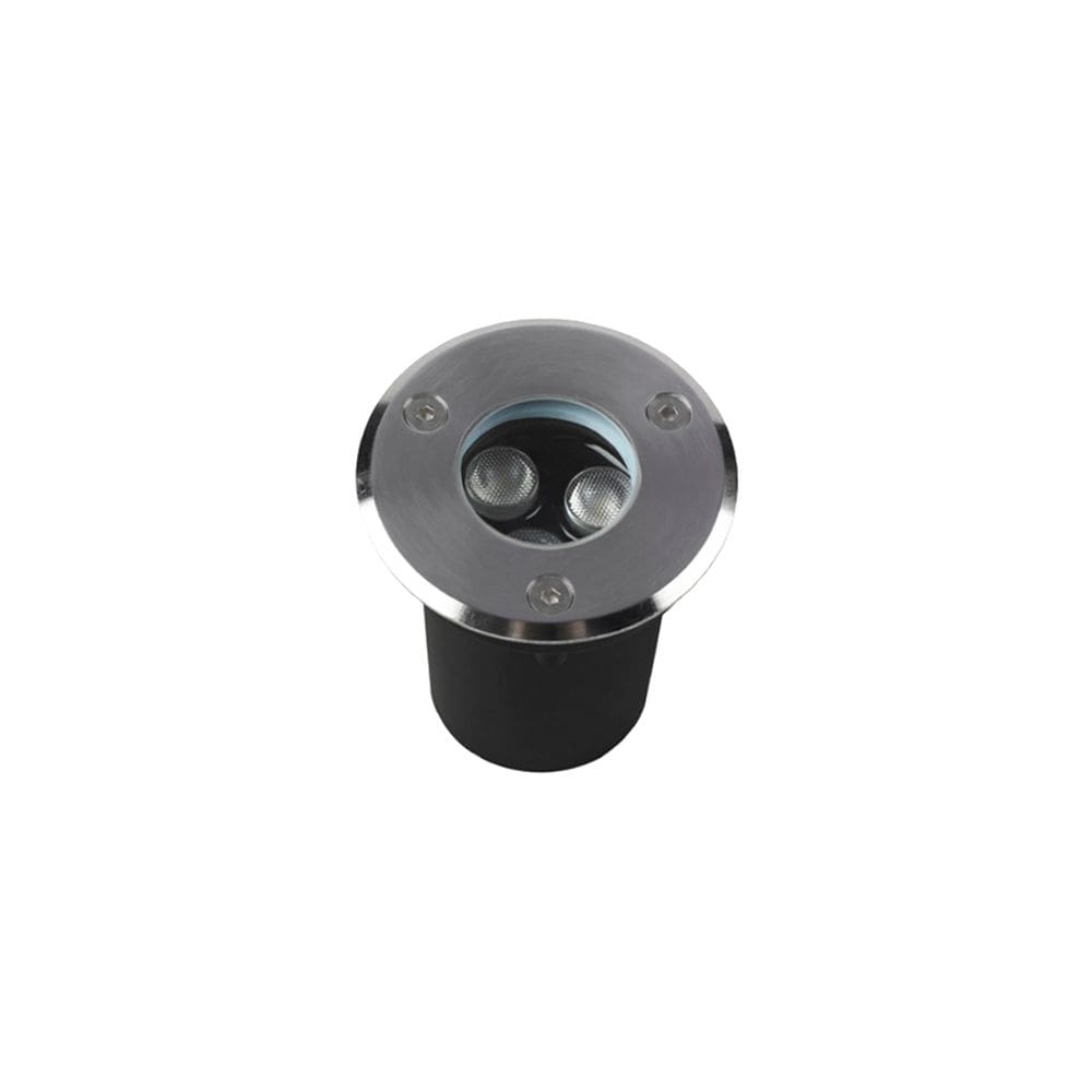 Embutido De Solo Led Astraled Es-6901 3W Bivolt Prata 3000K Luz Amarela