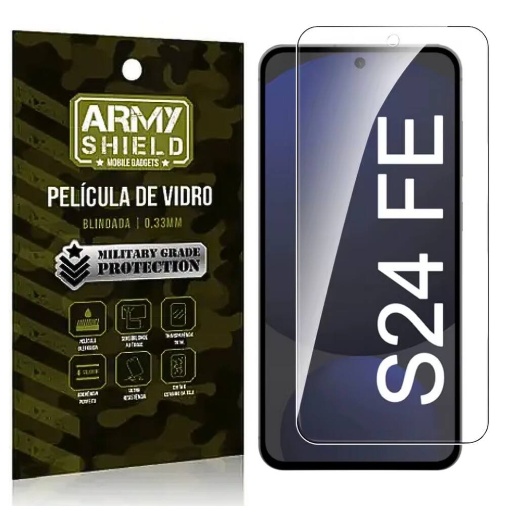 Película de Vidro 3D Blindada Galaxy S24Fe - Armyshield