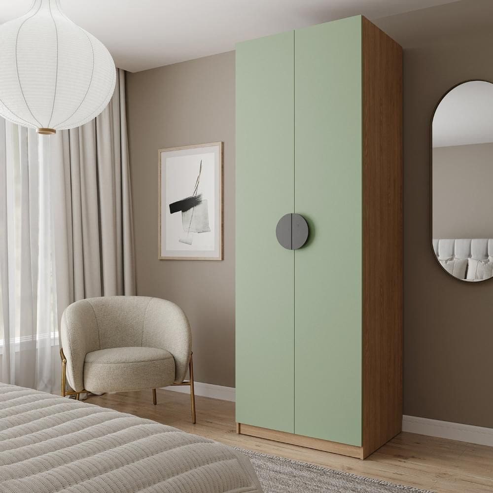 Guarda-roupa Modulado Joy com Gaveteiro Cabecasa Madeiramadeira Verde