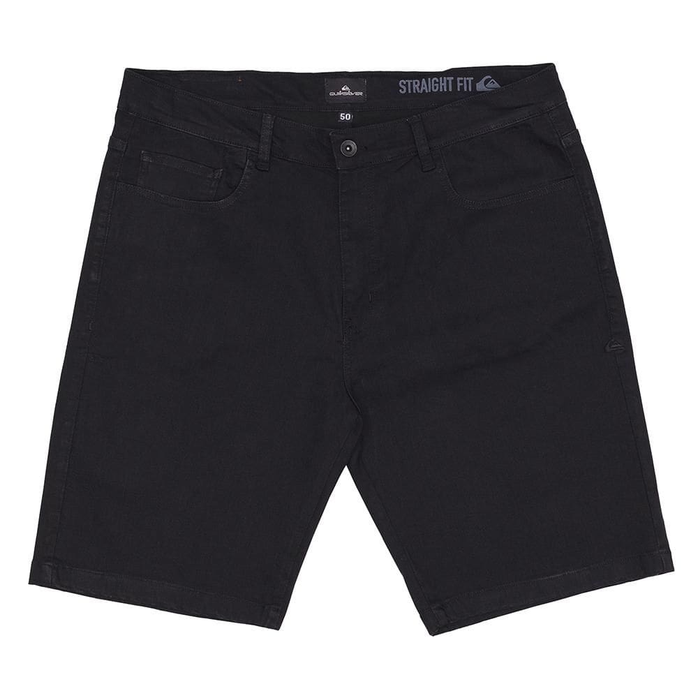 Bermuda Quiksilver Jeans Everyday Black PS SM25 Preto