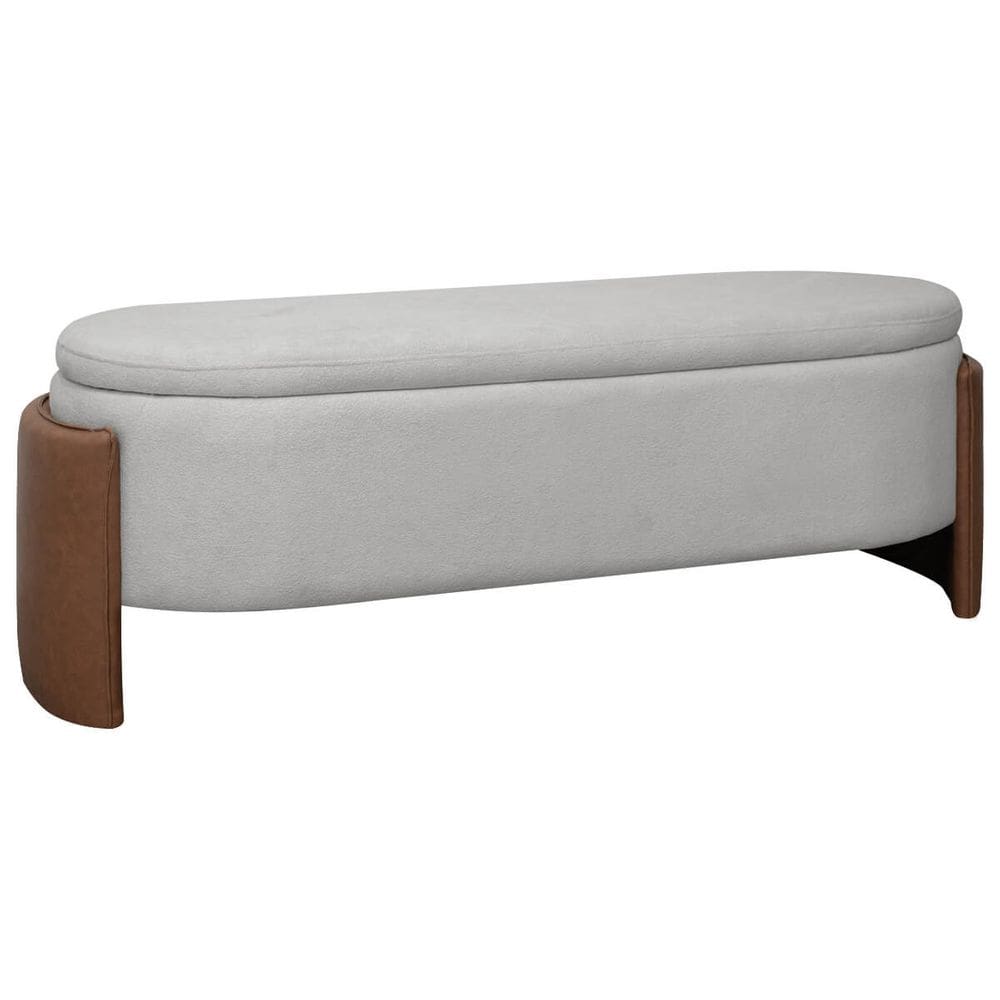 Recamier Sapateira Baú Império Casal 140cm Bouclê Facto - SOFA STORE