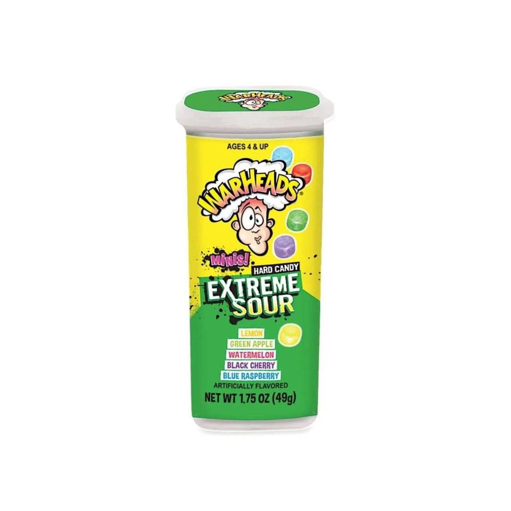 Bala Warheads Mini Extreme Sour Pote 49g - Importado