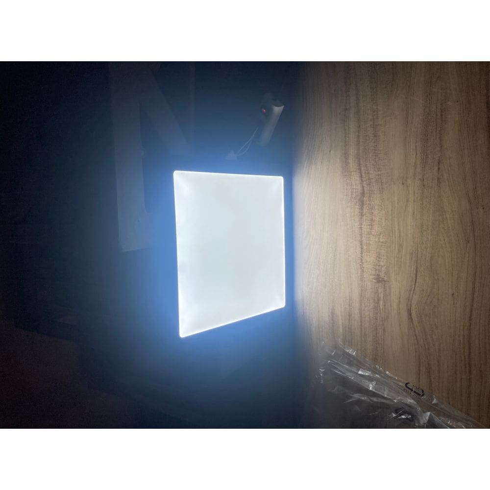 Plafon embutir quadrado 25w alum led painel 29cm - preto