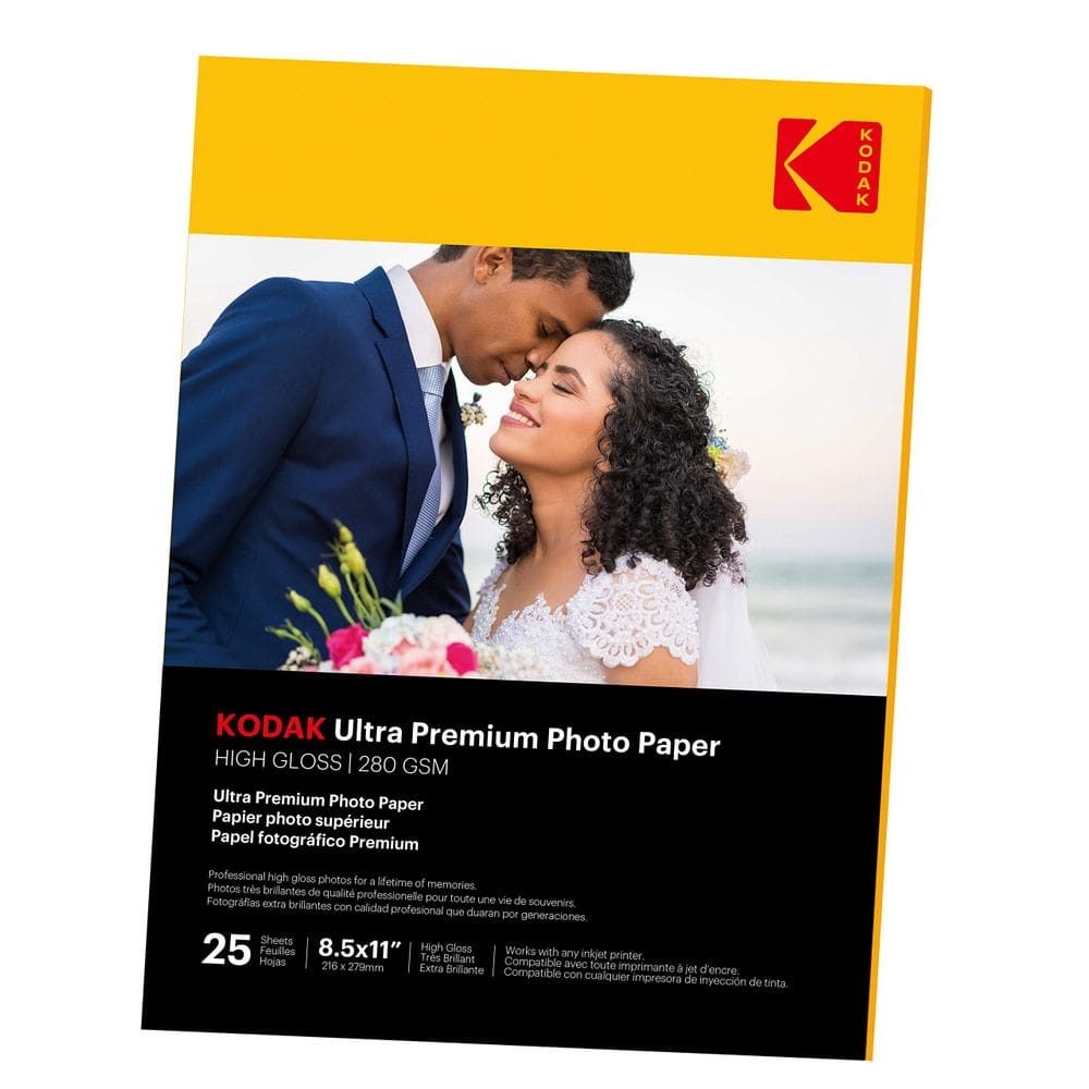 Papel fotográfico Kodak Ultra Premium para impressoras a jato de tinta
