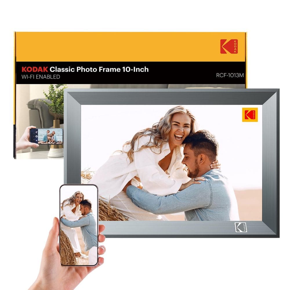 Porta-retratos digital KODAK de 10,1 polegadas WiFi de 32 GB de armazenamento