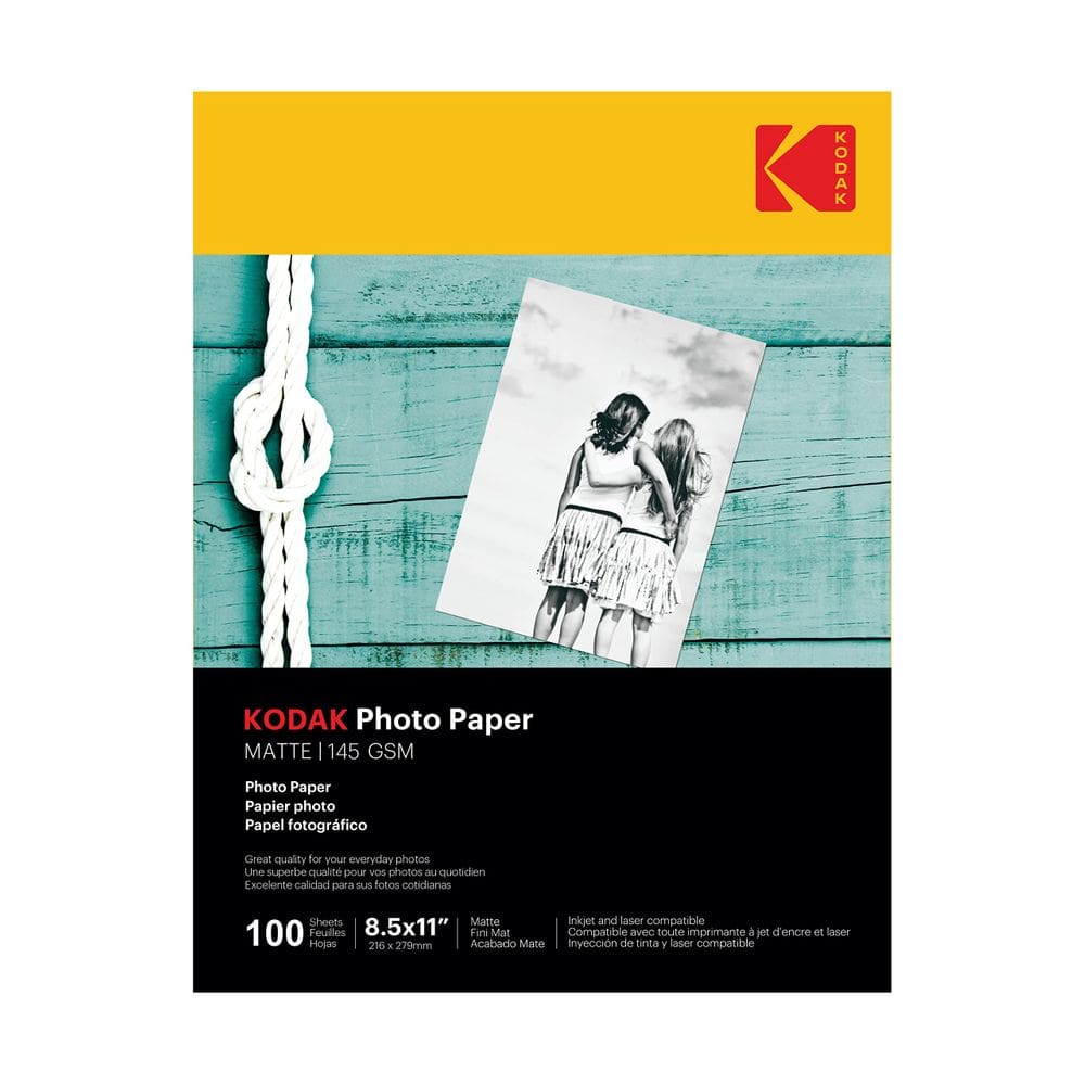 Papel fotográfico KODAK 8,5x11" Matte 145 g/m2 100 folhas