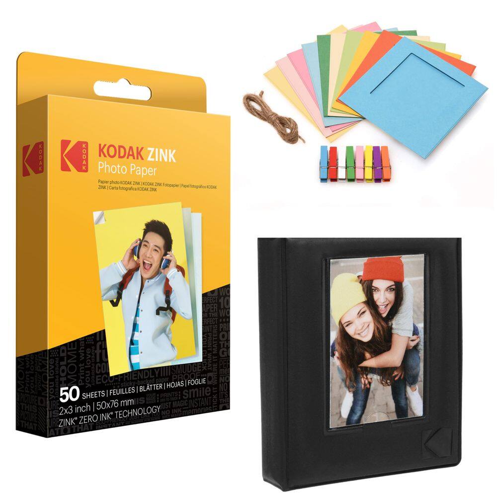 Papel fotográfico + Molduras para fotos + Álbum de fotos KODAK Printomatic