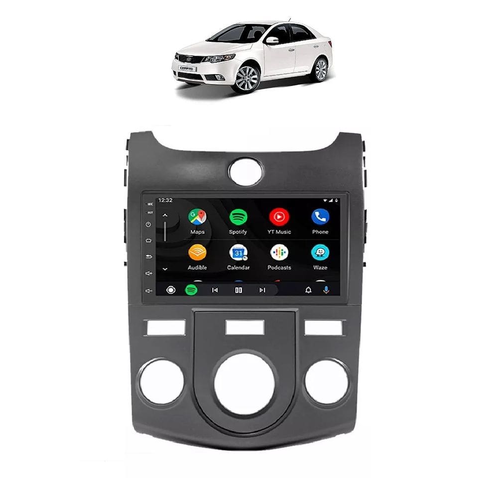 Kit Multimídia Cerato 2011 / 2013 Ar Analogico Android 7 Pol  Carplay 2/32GB - 701K FirstOption