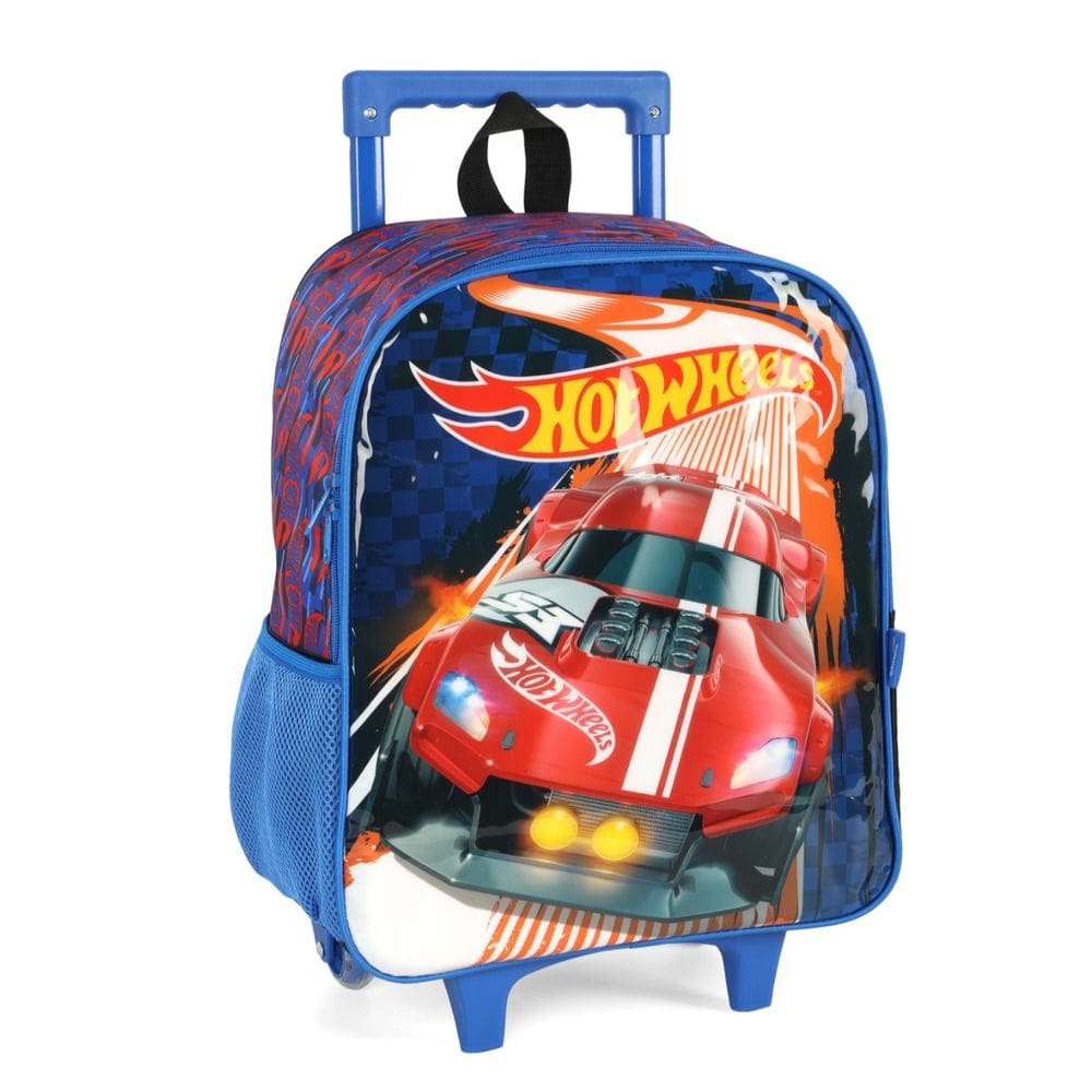 Mochila De Rodinha Escolar Hotwheels Carros Esportiva Luxcel