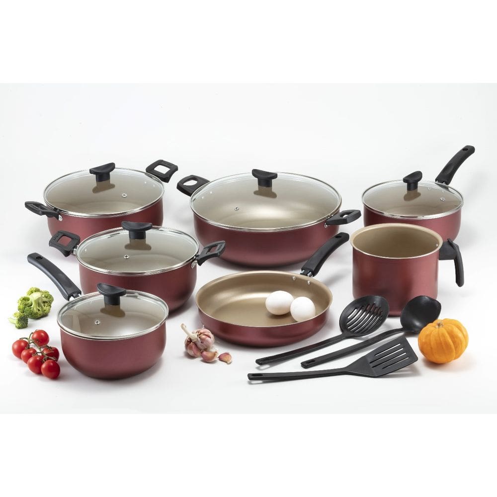 Jogo Panelas Grandes Robustas Com Wok 30 Antiaderente Teflon