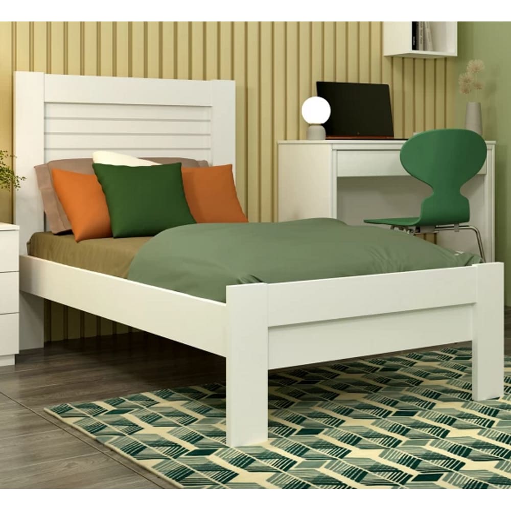 Cama Solterio Safira Neve - Tcil Móveis