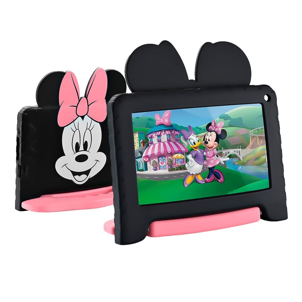 Tablet Infantil Minnie Multilaser com Controle Parental 4GB RAM 64GB Android 13 Quad Core Multi