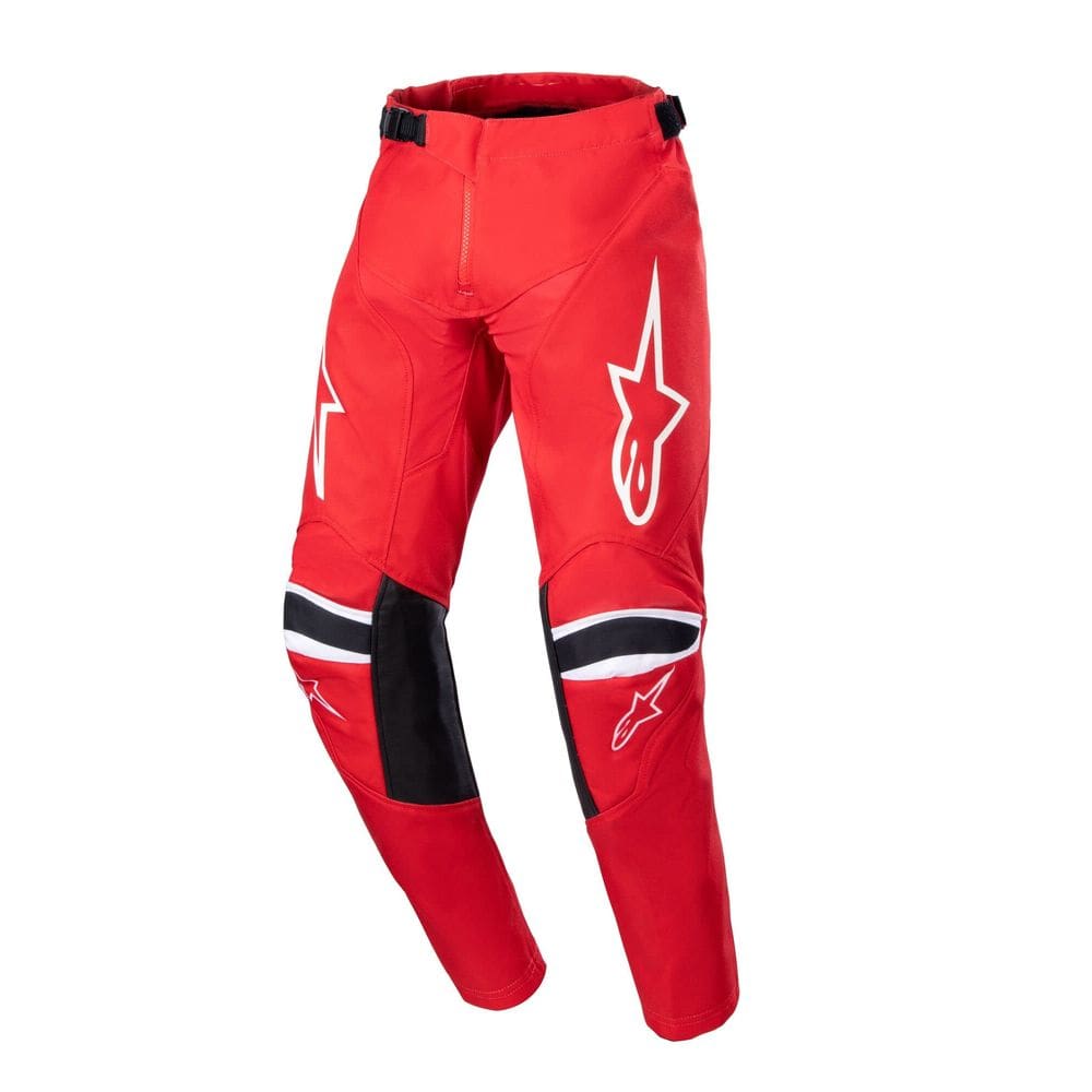 Calças Alpinestars Youth Racer Narin Mars Vermelha/Branca Tamanho 26