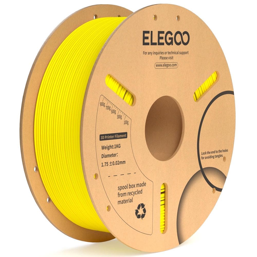 Filamento para impressora 3D ELEGOO PLA Plus 1,75 mm amarelo 1 kg