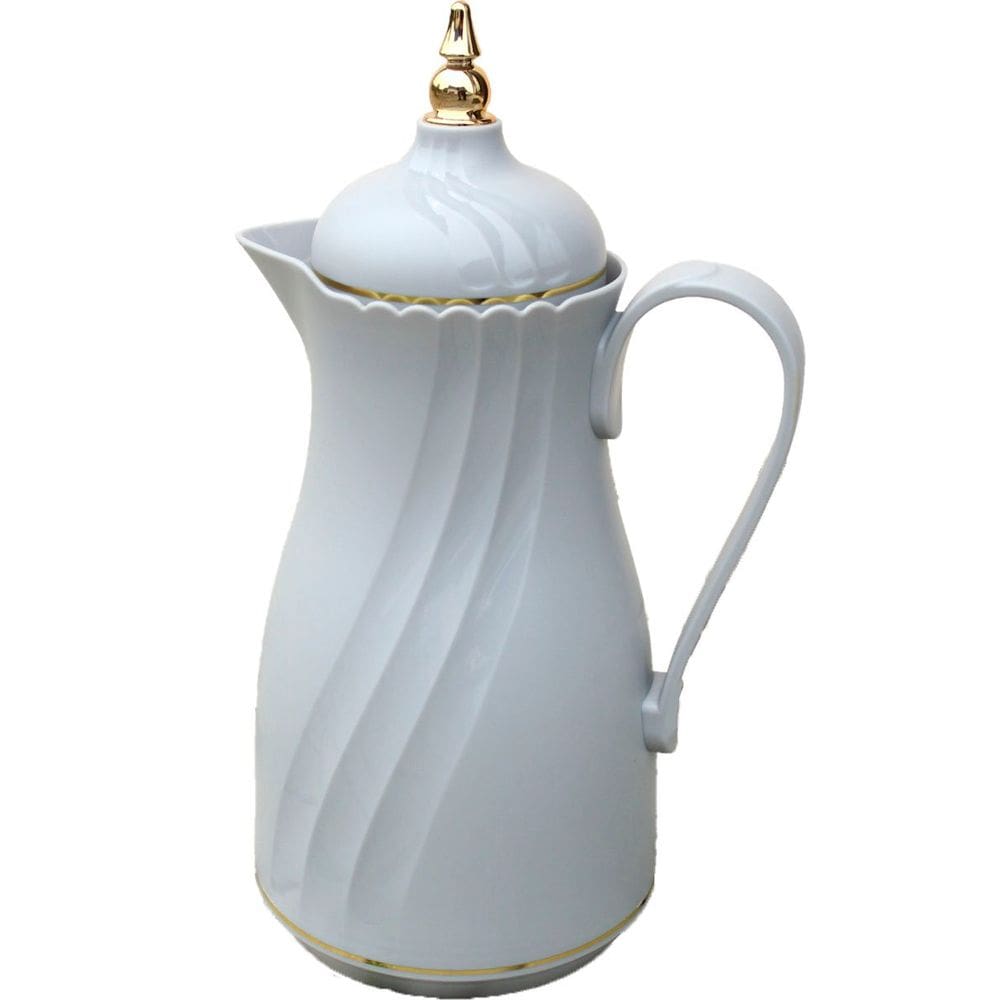 Garrafa Térmica De Mesa Elegante Cinza Chá Café Leite De 1L