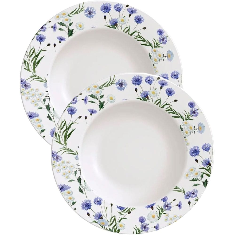 Kit Jogo Prato Raso Jantar 8Pçs 8 Pessoas Ana Alice 27,5cm