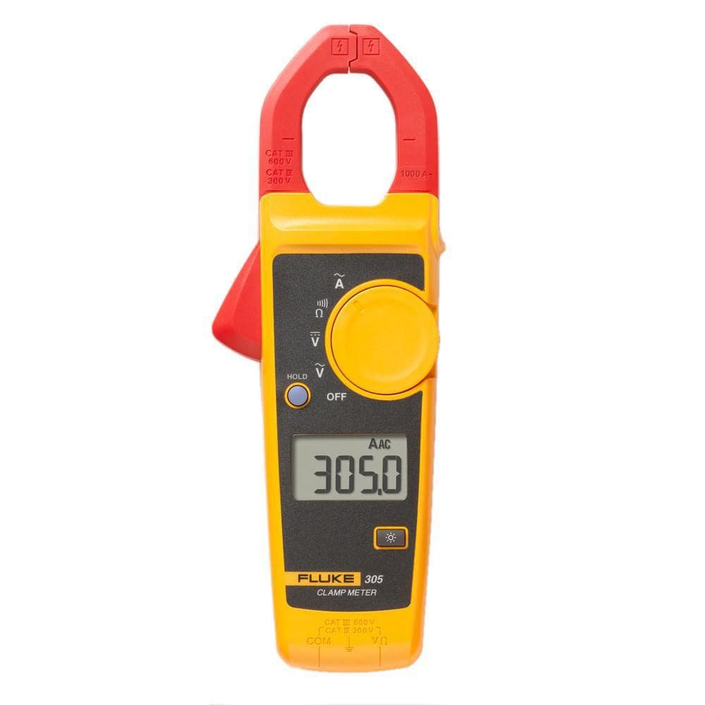 Alicate Amperímetro Fluke 305 Cat Iii 1000A 600V, Garra 30Mm