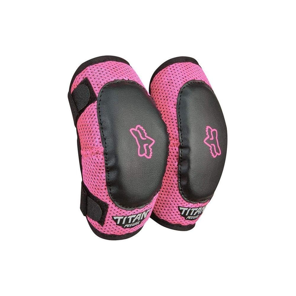 Protetor de cotovelo de motocross Fox Racing Peewee Titan preto/rosa M/L