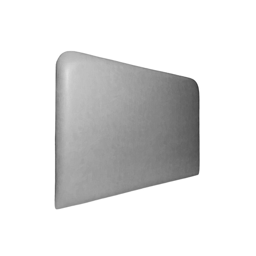 Cabeceira Estofada Queen Orgânica Não é Segredo Veludo Cinza 160x60