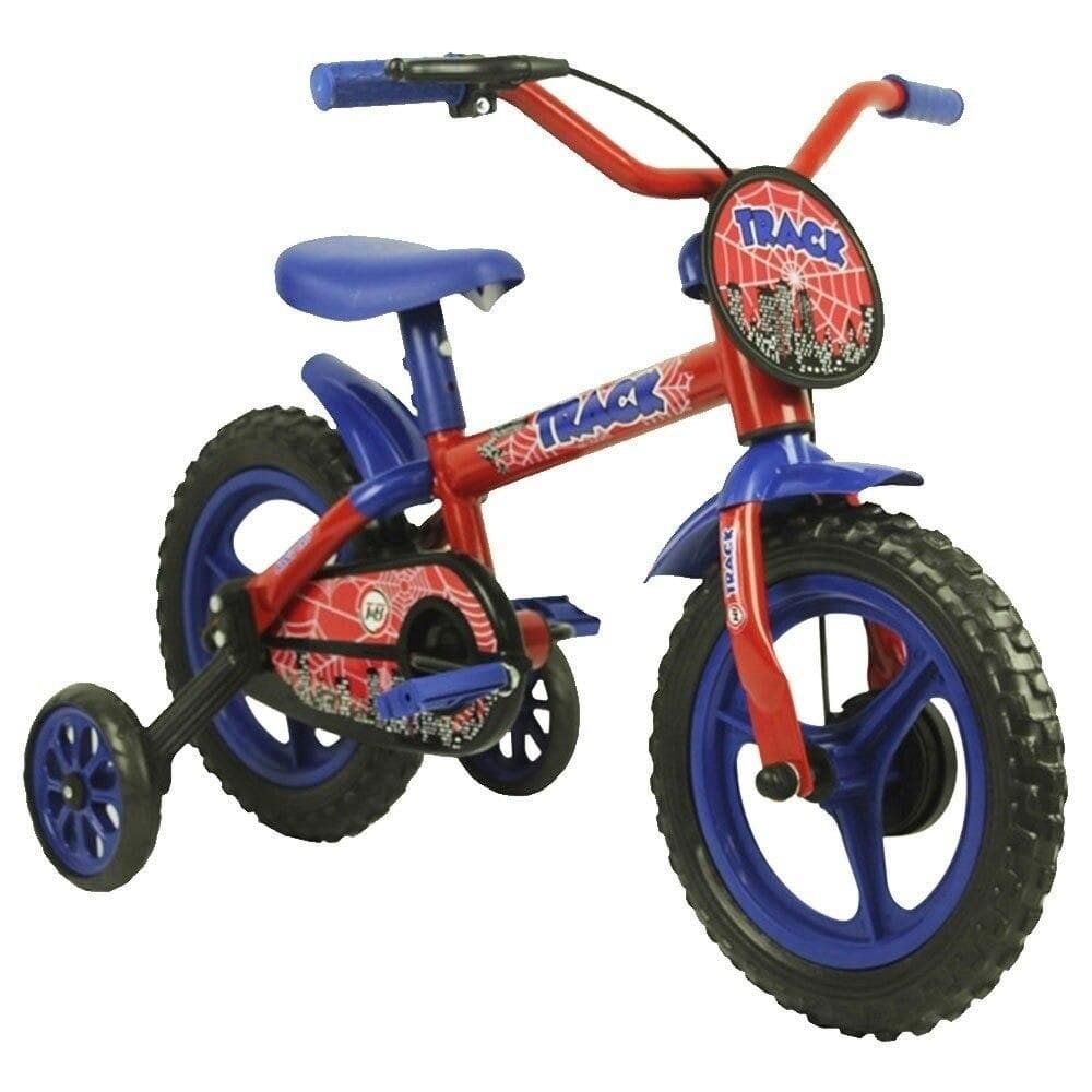 Bicicleta Infantil Aro 12 TK3 Track Bikes Arco Íris, Vermelho e Azul