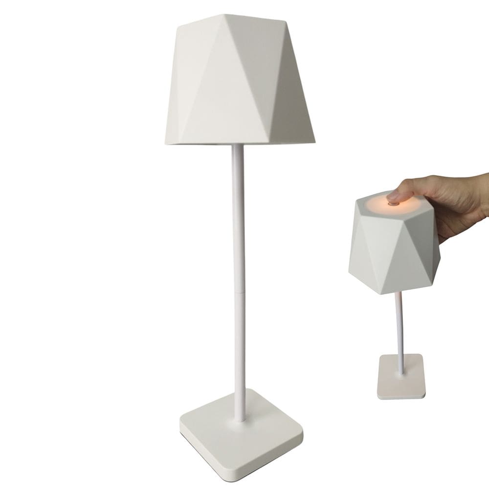 Luminaria Abajur de Mesa LED 3 Tons USB Bateria Recarregavel Quarto Cabeceira Sala Escritorio Recepçao Casa Trabalho Decoraçao Moderno Iluminaçao
