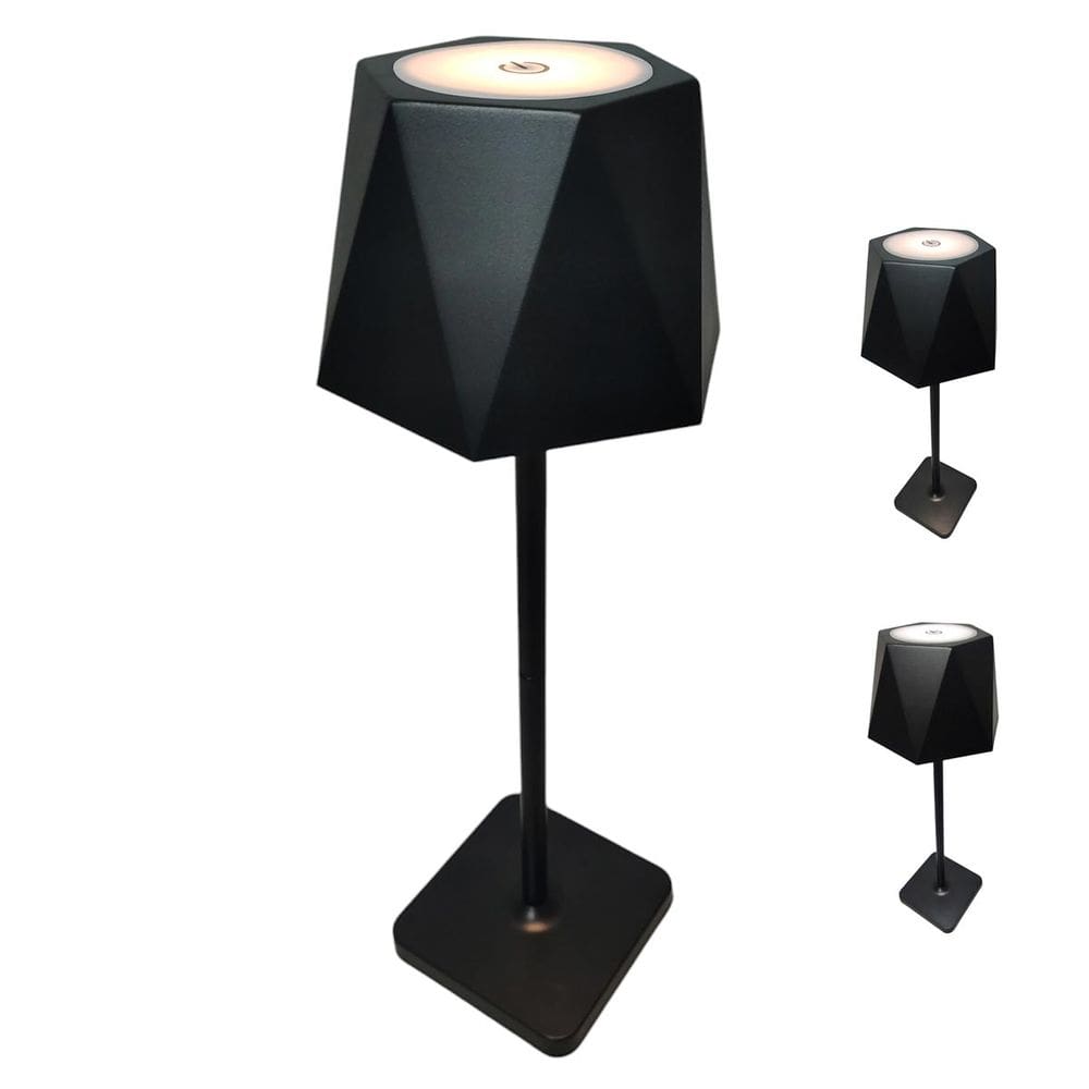 Luminaria Abajur Mesa 3 Tons LED Bateria Recarregavel USB Casa Quarto Sala Mesa Trabalho Recepçao Escritorio Decoraçao Moderna Iluminaçao