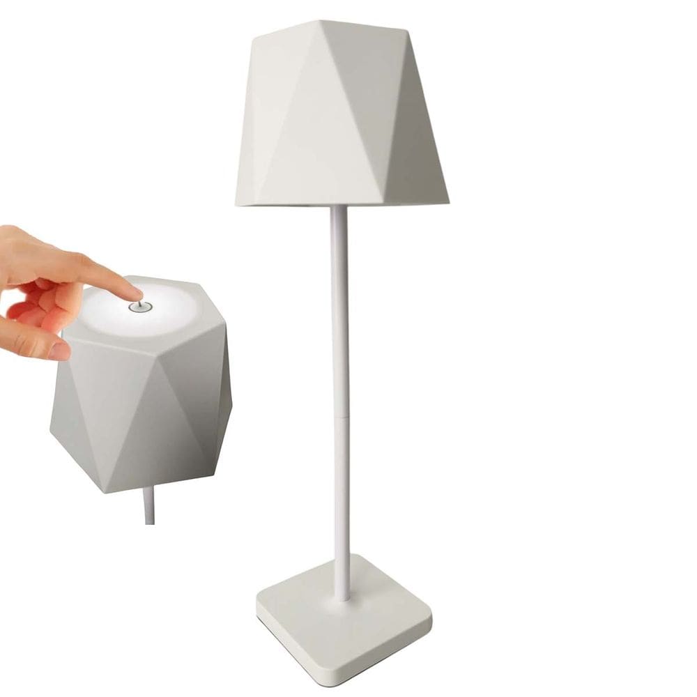 Luminaria Abajur Mesa LED 3 Tons Bateria Recarregavel USB Casa Quarto Sala Trabalho Escritorio Recepçao Iluminaçao Moderno Decorativo