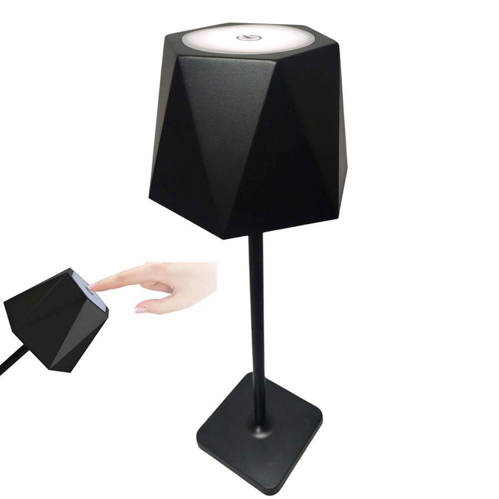 Luminaria Abajur Mesa 3 Tons LED USB Bateria Recarregavel Casa Trabalho Quarto Sala Escritorio Recepçao Moderno Decorativo Iluminaçao