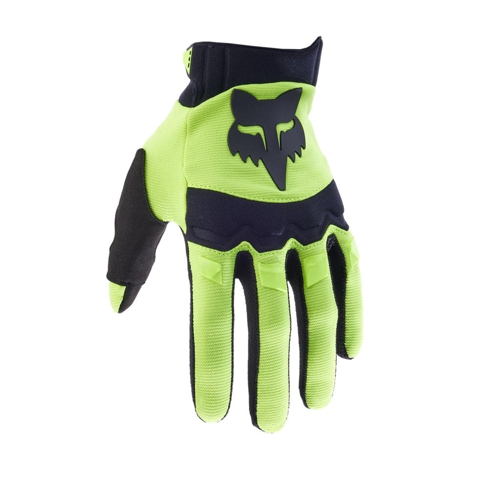 Luva de motocross Fox Racing DIRTPAW Fluorescente Amarela Pequena