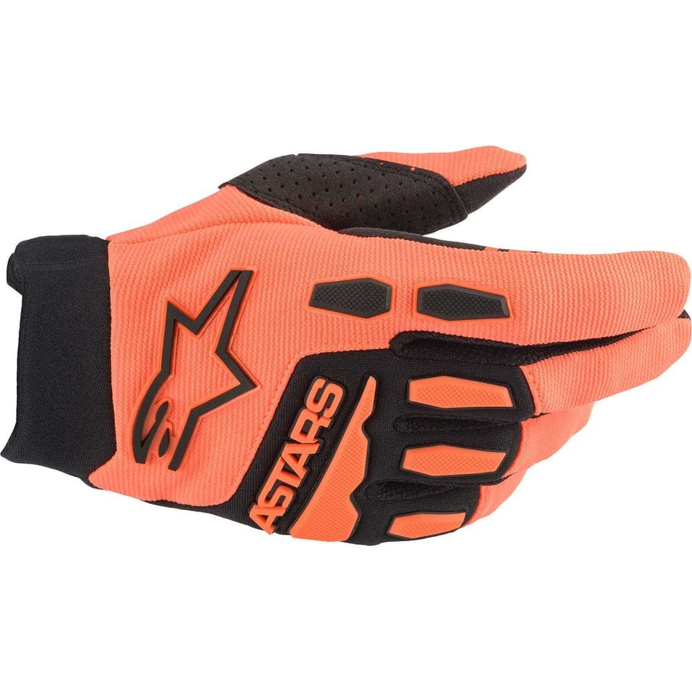 Luvas Alpinestars Full Bore laranja/pretas para adultos