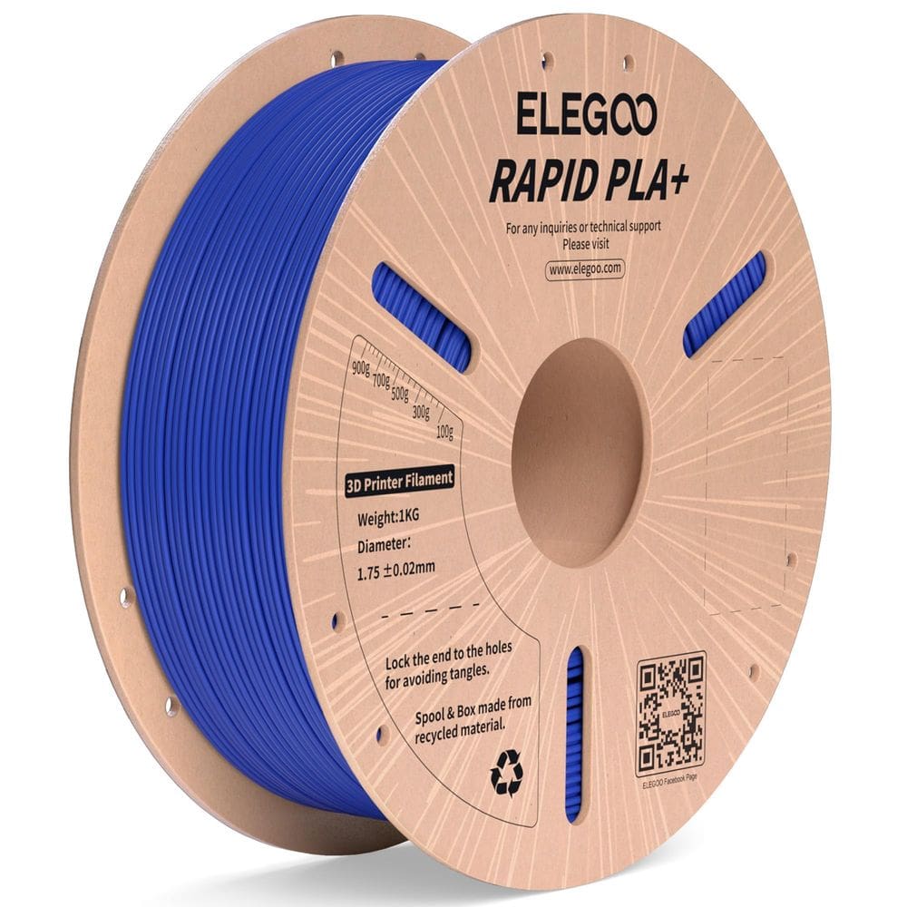Filamento para impressora 3D ELEGOO Rapid PLA Plus 1,75 mm azul 1 kg