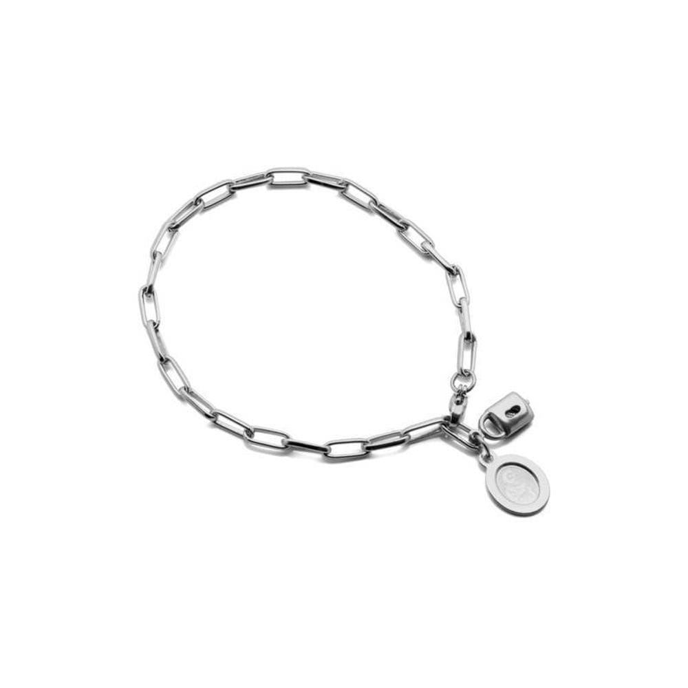 Pulseira Cadeia da Consagração com Medalha de São José Gravado a Laser Inox