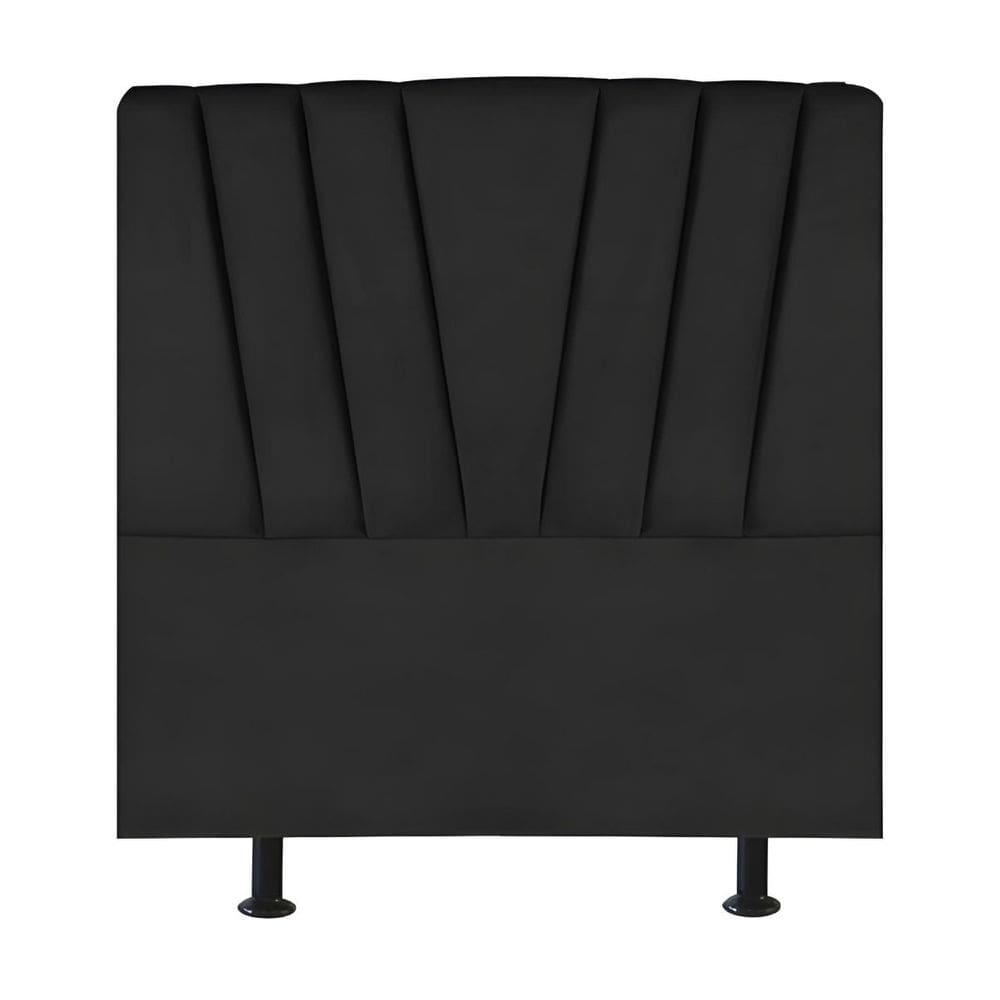 Cabeceira Estofada Cama Box Solteiro 100 cm Malu Corino