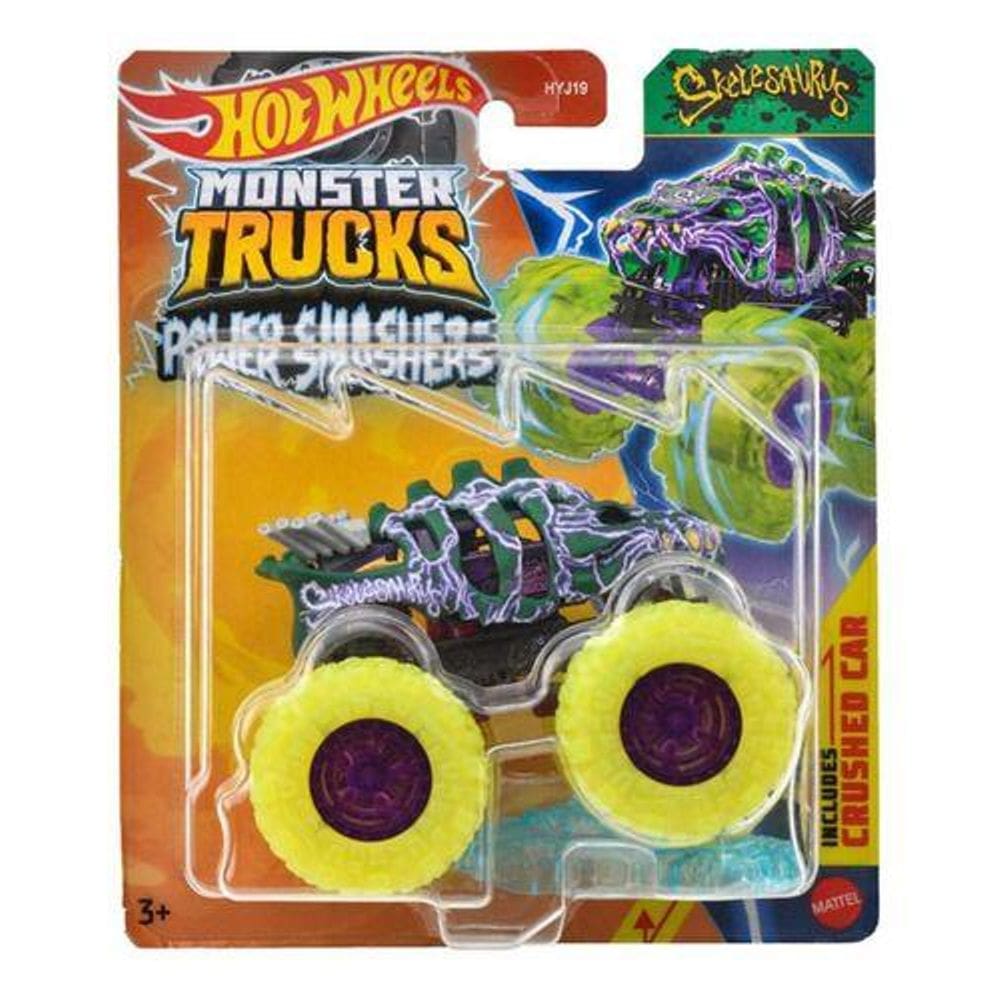 Carrinho - Hot Wheels  Skelesaurus - Monster Trucks MATTEL
