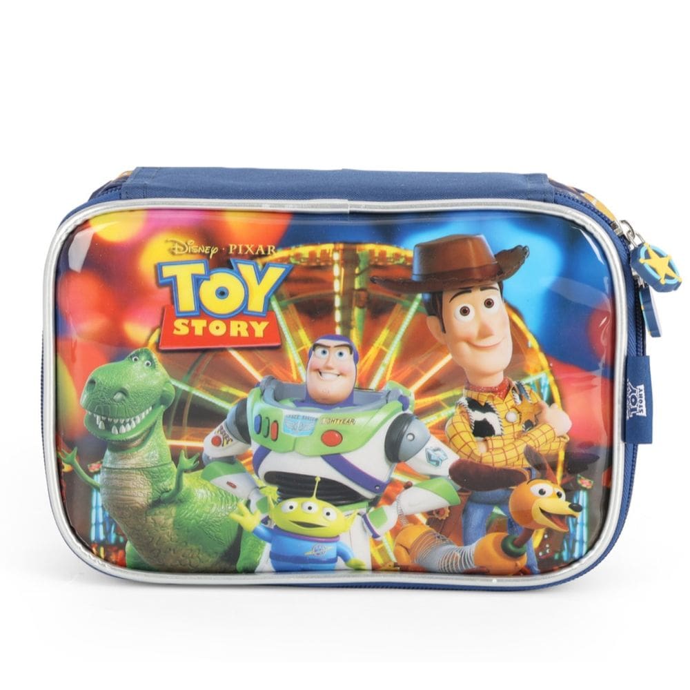 Estojo Box Escolar Infantil Toy Story Woody Disney Verde