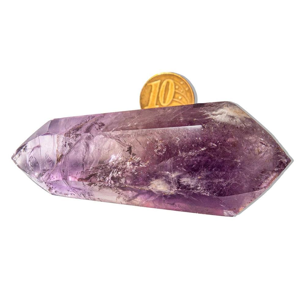 Biterminado Ametista Pedra Sextavado 80 a 90mm Tipo B